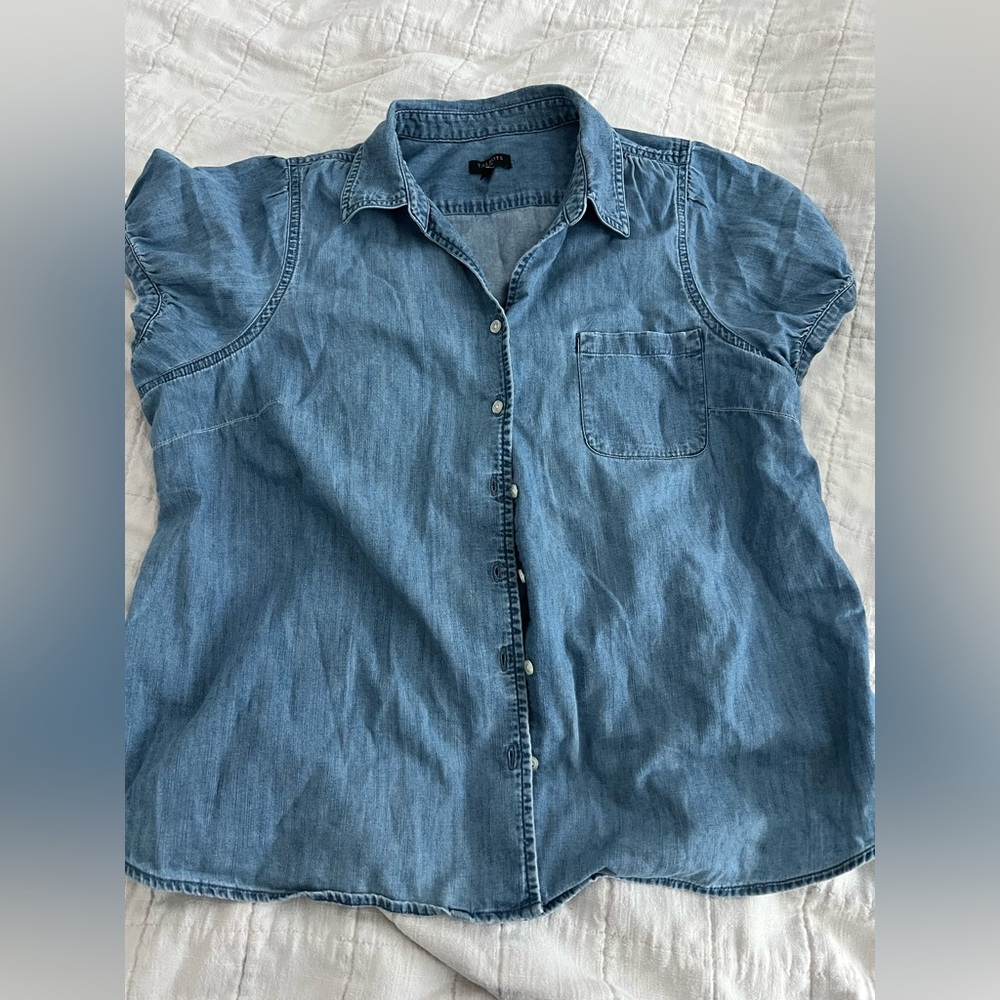 Talbots chambray top—final markdown
